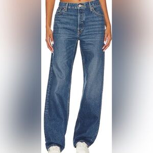 RE/DONE The Long Loose Jeans Bay‎ Fade Vintage-Inspired Denim Size 30 NWT